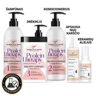 PILNAS PROTEINŲ IR ŠILKO TERAPIJOS RINKINYS XXL + DOVANA
